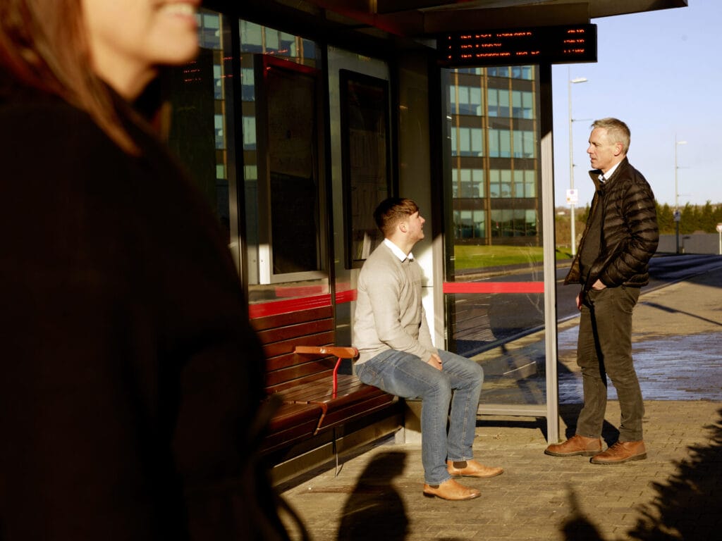 Bus stop Thorpe Park Leeds